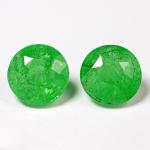 Vivid Green Tsavorite Round Pair (7.20 cts)