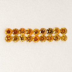Natural Saffron Diamond Rounds (0.75 cts)