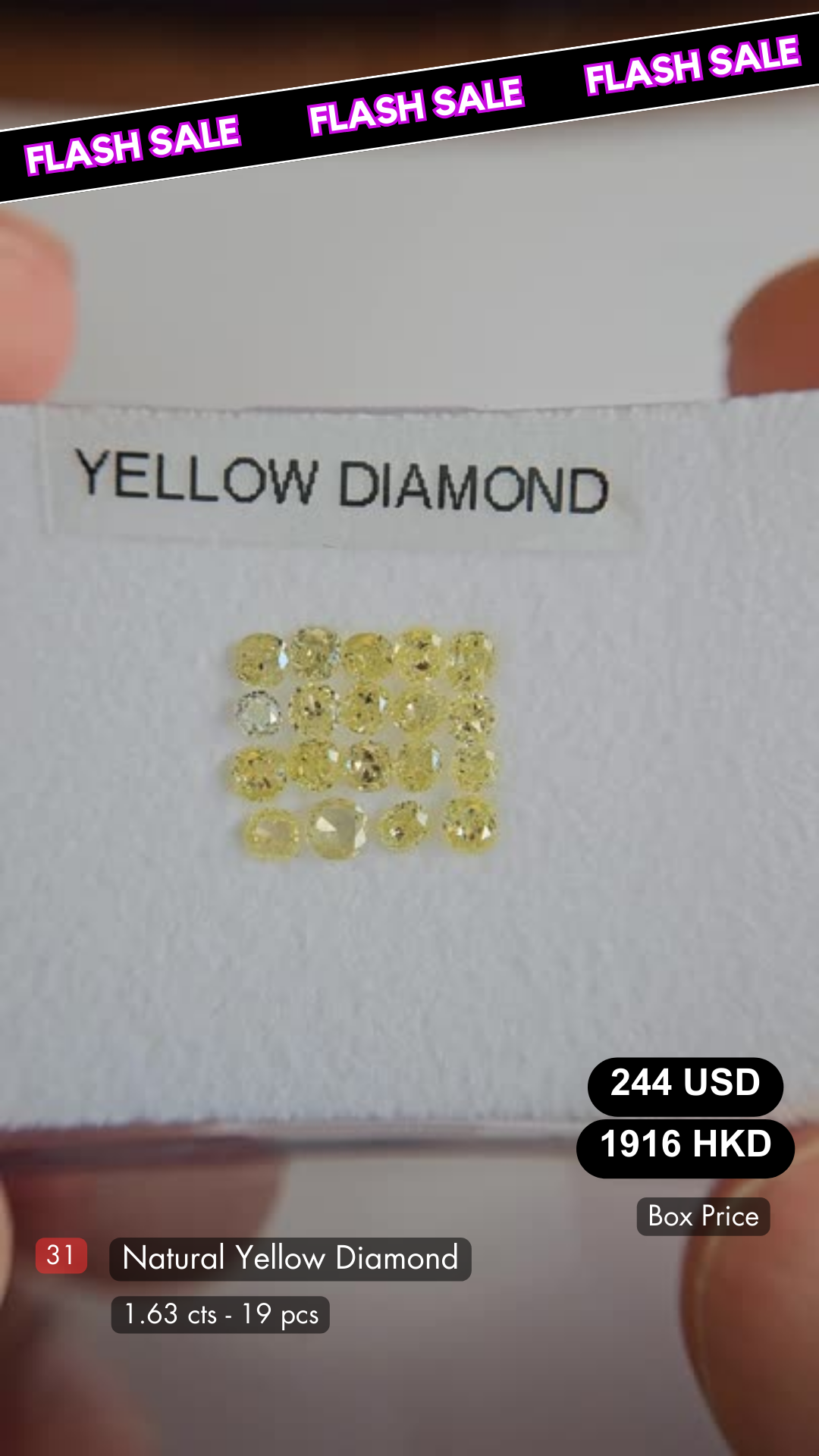 Natural Yellow Diamond Deal (1.63 cts)