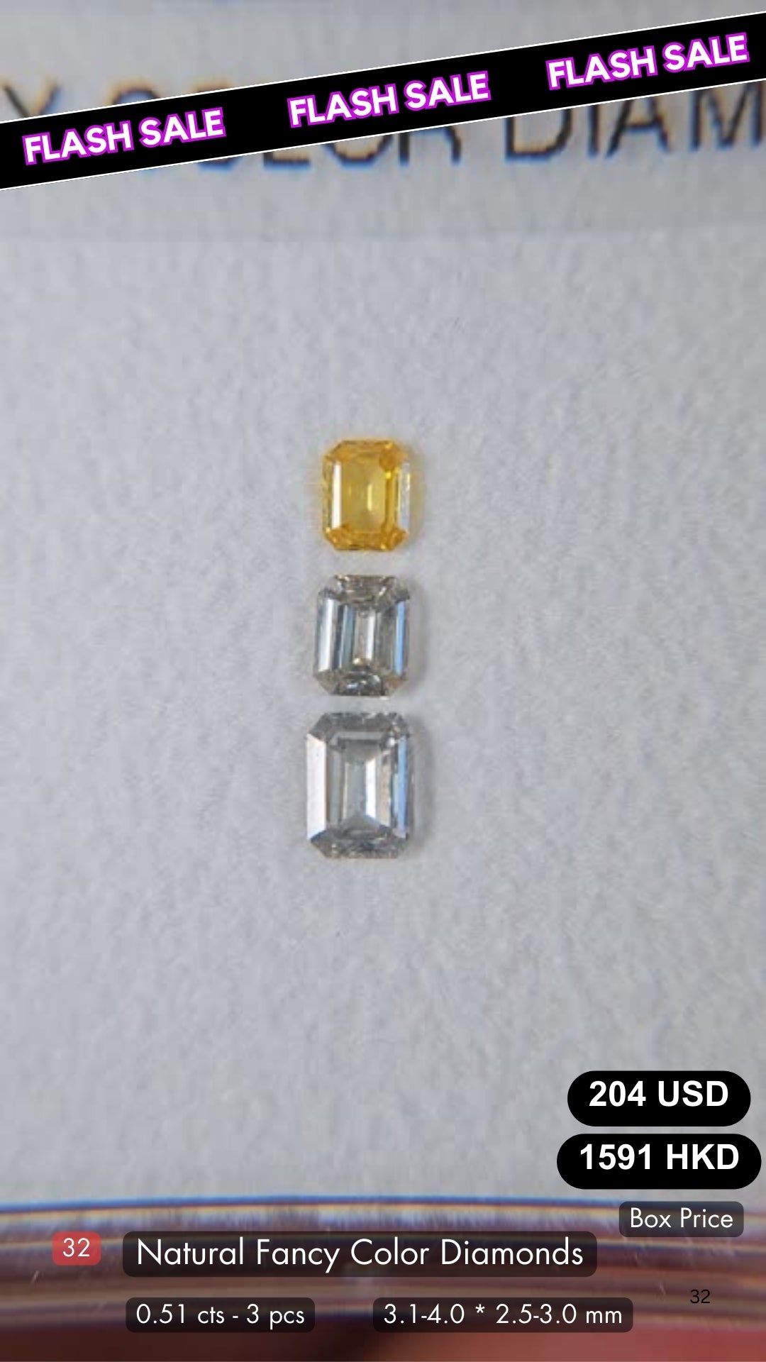 Natural Fancy Color Diamond Deal (0.51 cts)