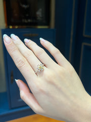 Fancy Color Diamond Cluster Ring