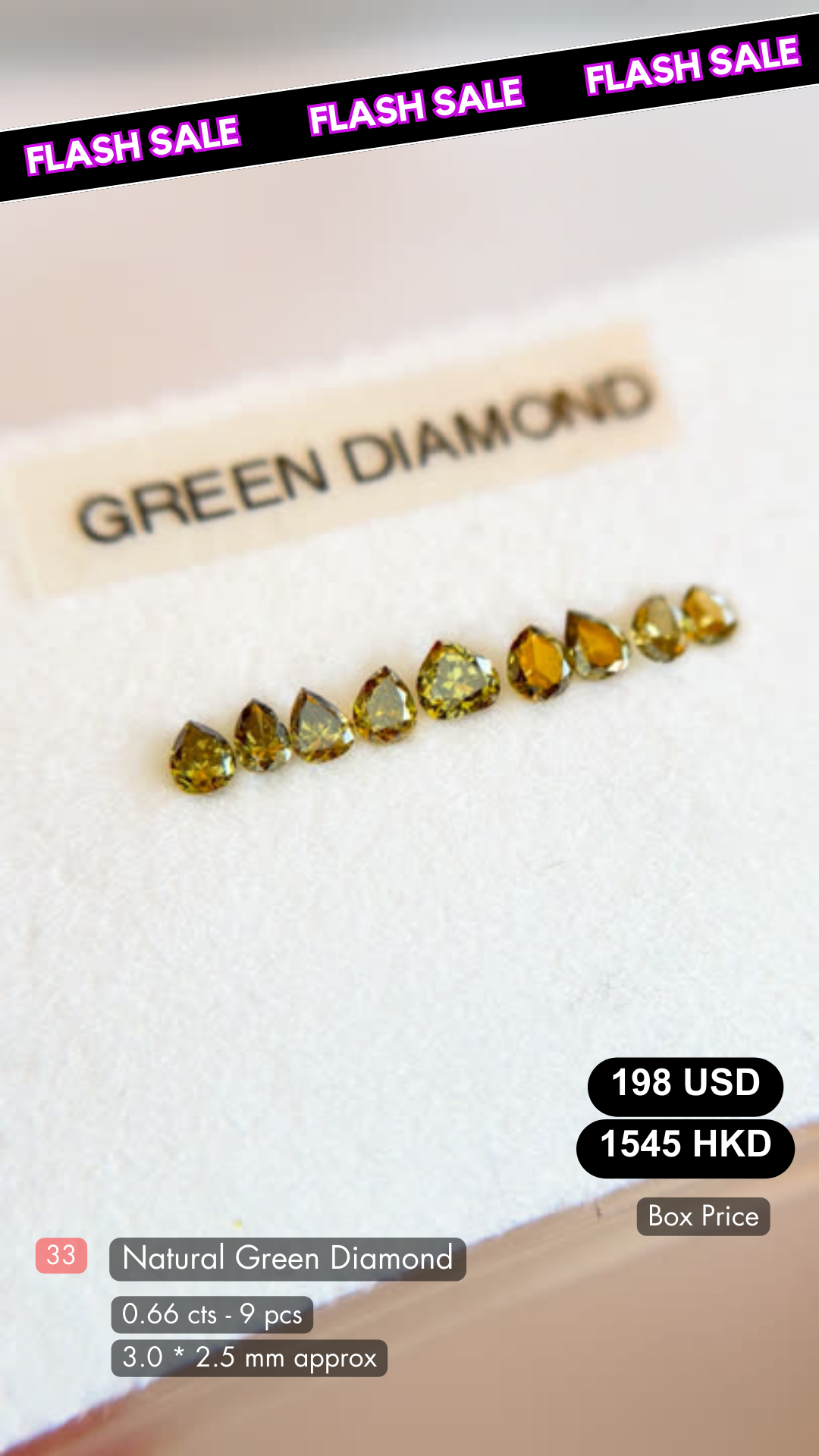 Natural Green Diamond Deal (0.66 cts)