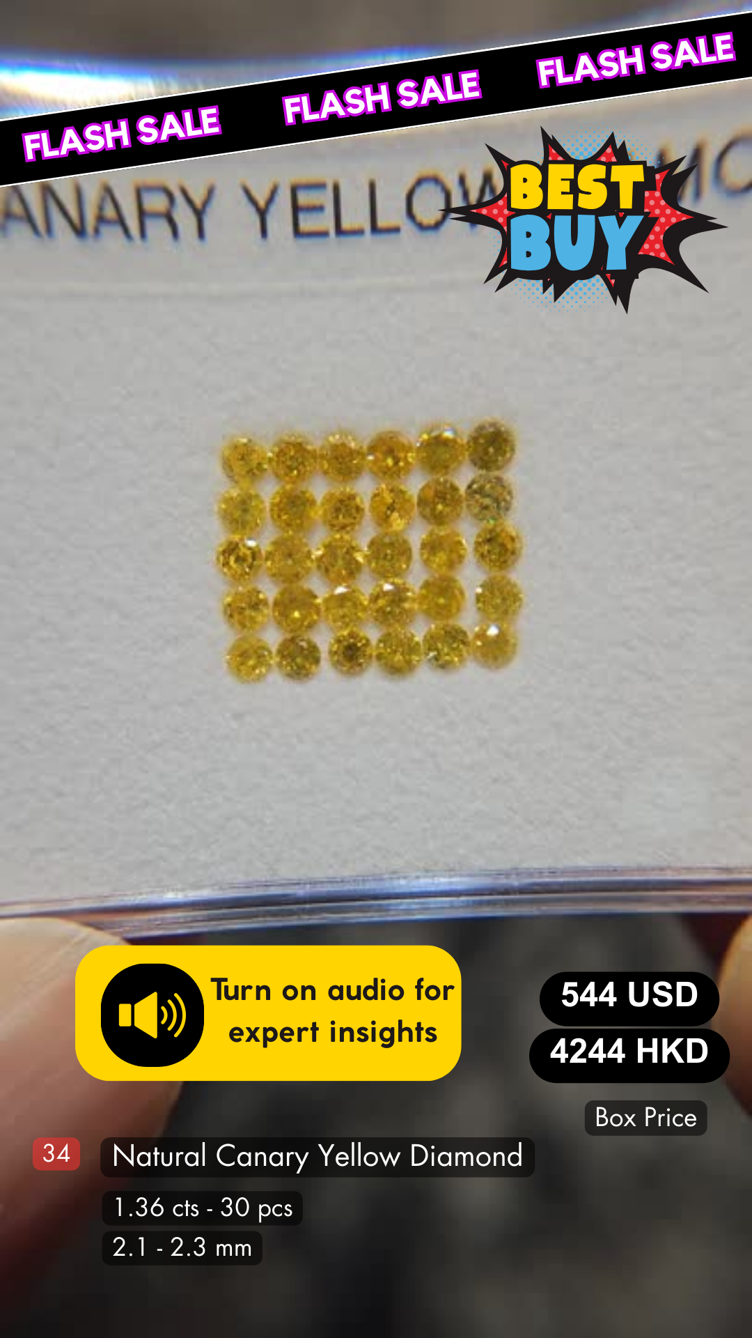 Natural Canary Diamond Deal (1.36 cts)