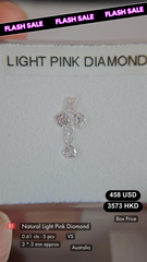 Natural PinkDiamond Deal (0.61 Cts)