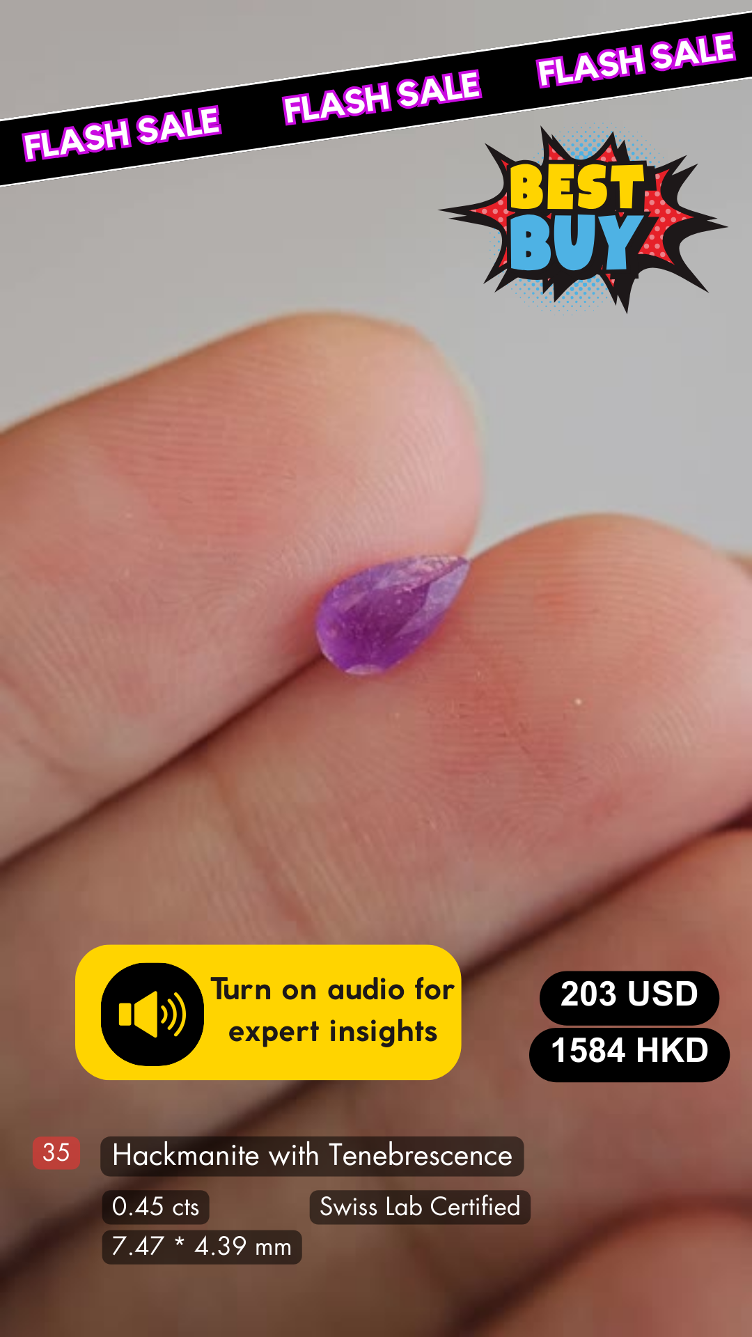 Hackmanite Deal (0.45 cts)