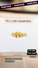 Natural Yellow Diamond Deal (0.87 cts)