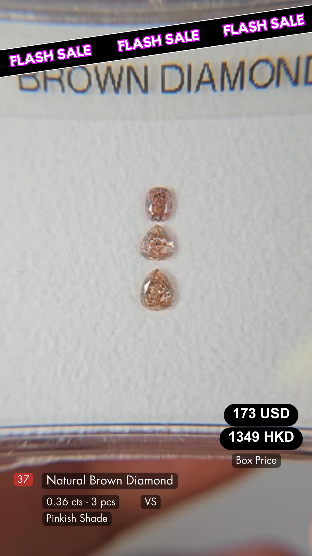 Natural Brown Diamond Deal (0.36 cts)