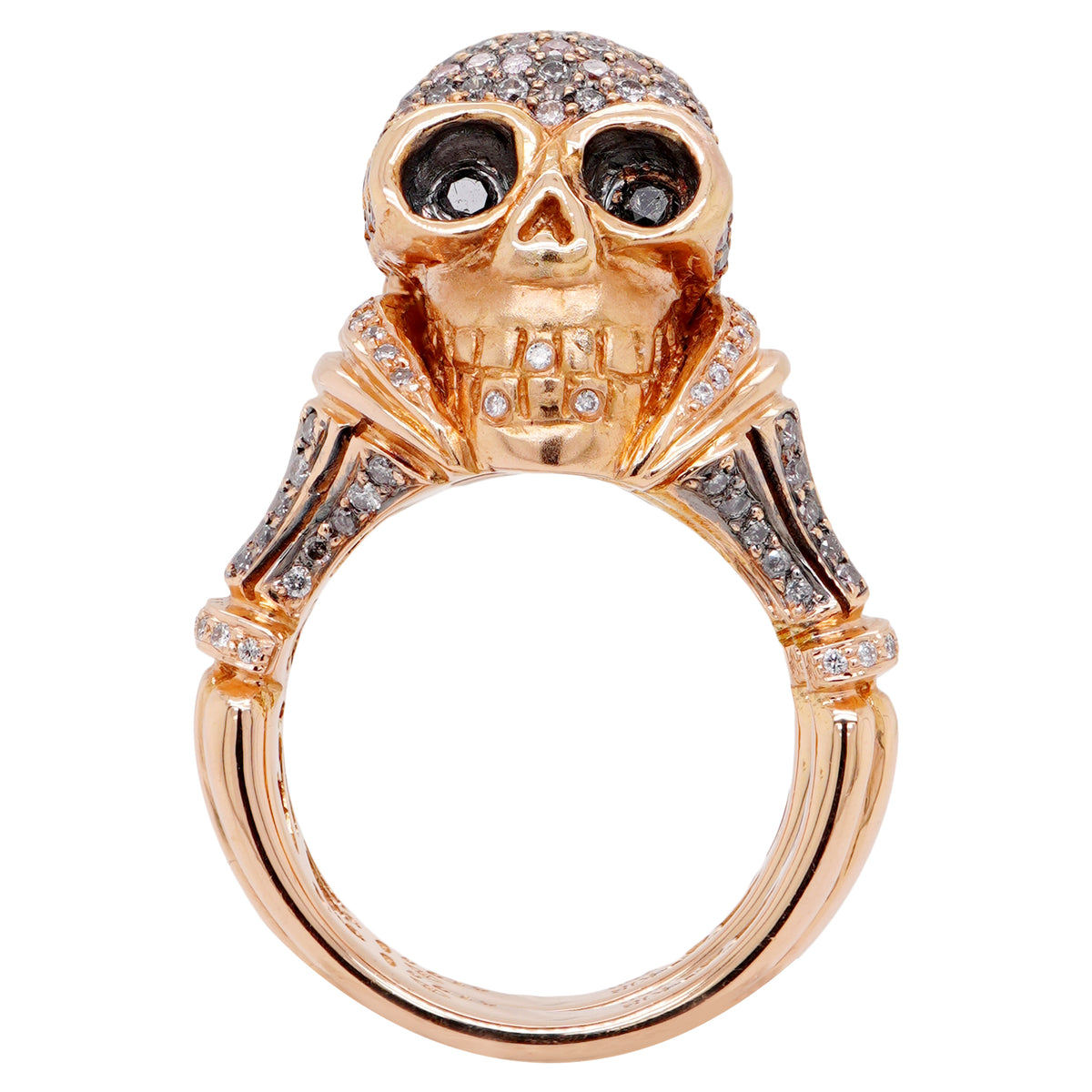 Diamond Skull Ring