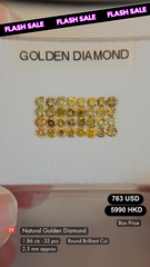 Natural Golden Diamond Deal (1.86 cts)