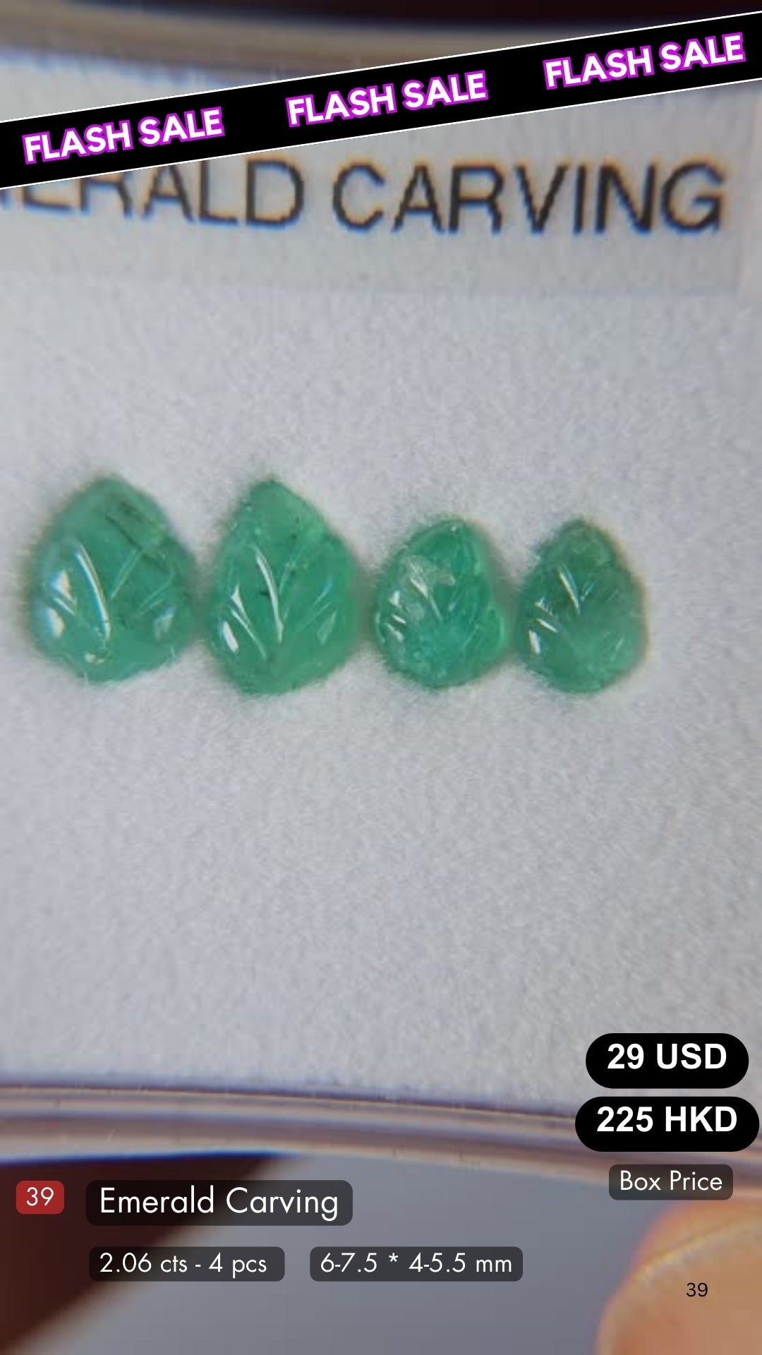 Emerald Carving Deal (2.06 cts)