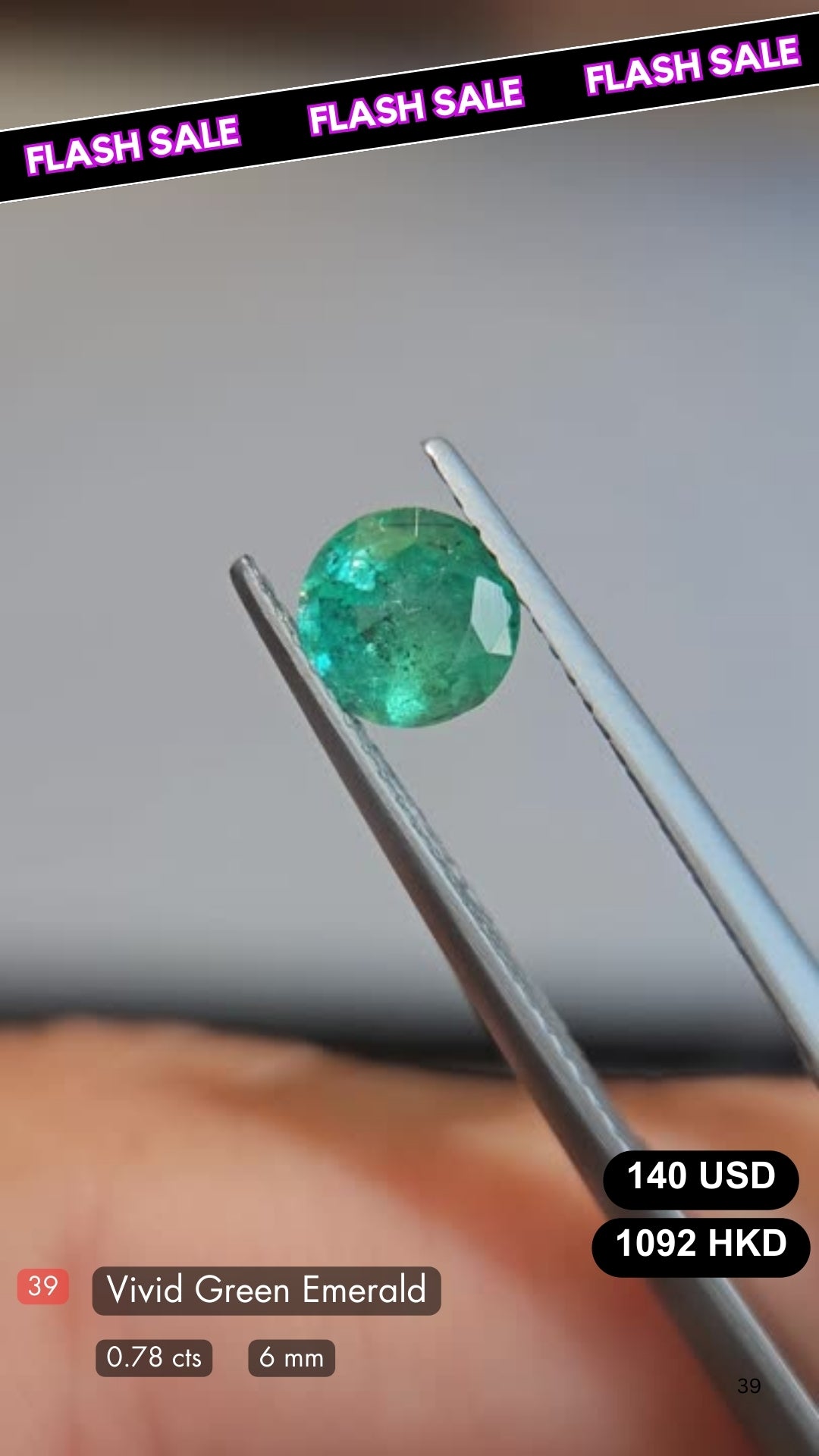 Vivid Green Emerald Deal (0.78 Cts)