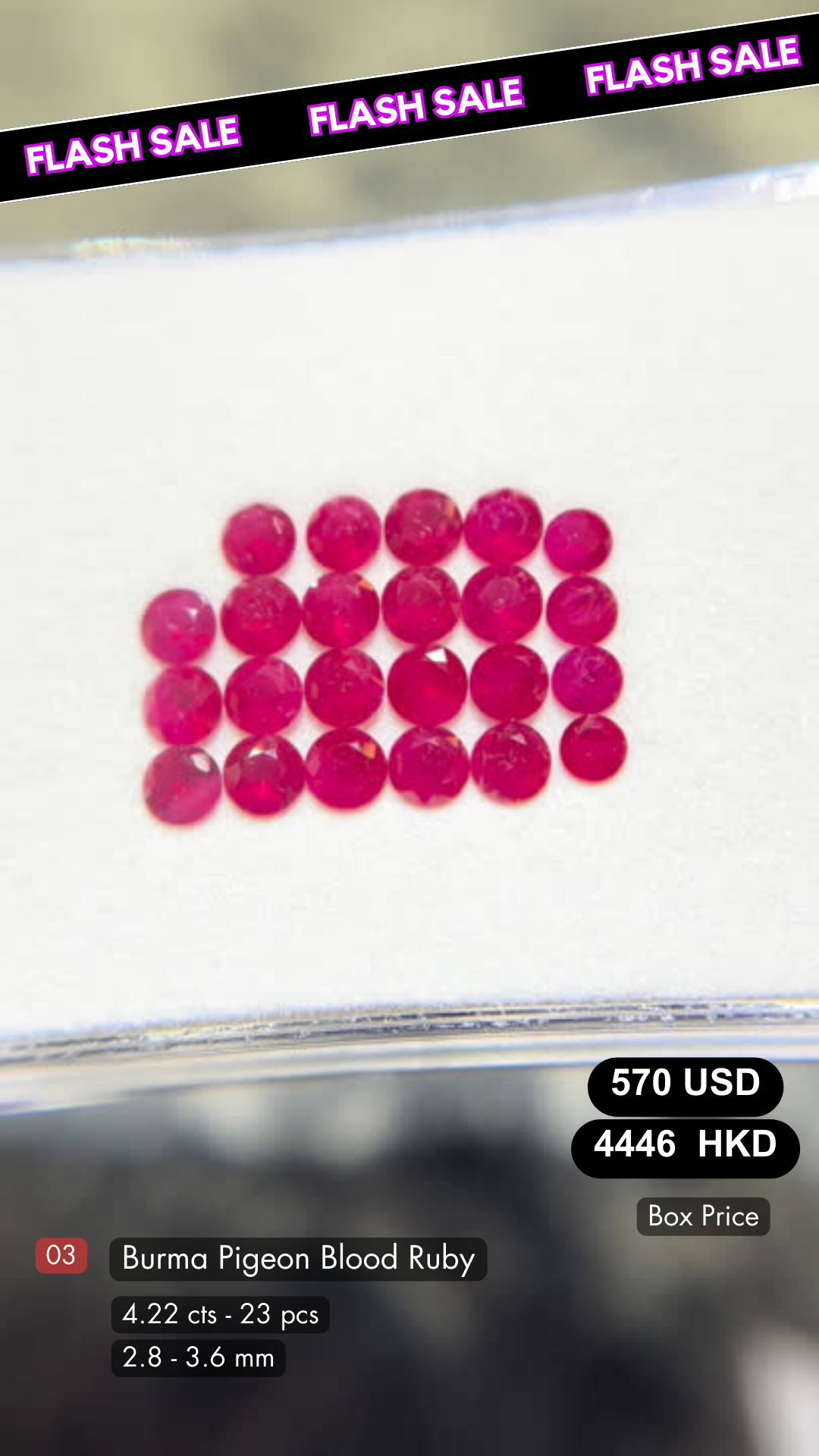 Burma Pigeon Blood Ruby Deal (4.22 cts)