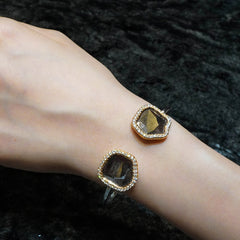 Slice Diamond Bangle