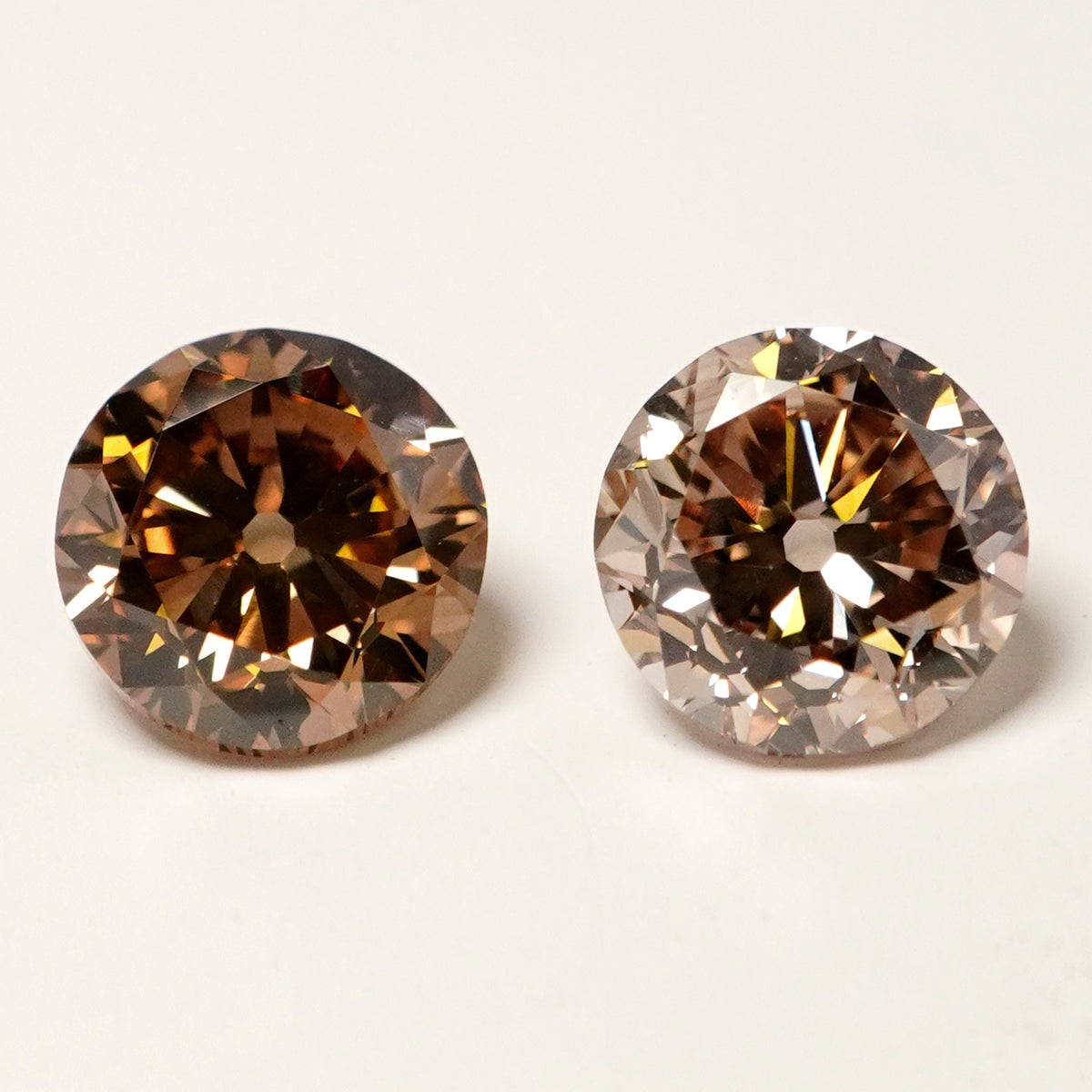 Natural Fancy Brown Diamond Pair (2.03 Cts)