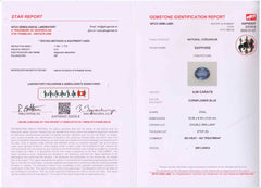 No Heat Cornflower Blue Sapphire (4.09 cts)