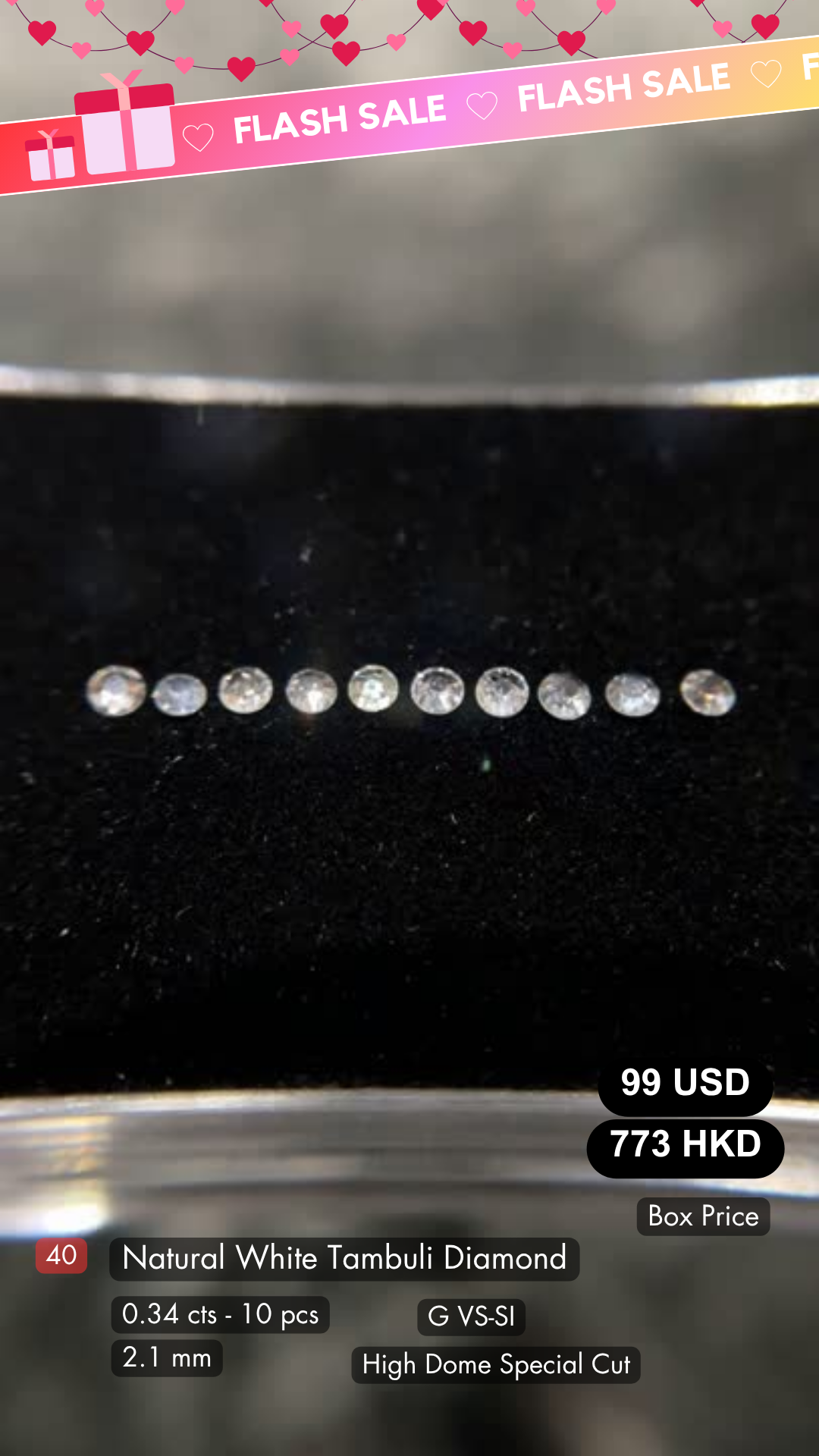 Natural White  Tambuli Diamond Deal (0.34 cts)