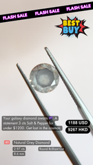 Natural Grey Diamond Deal (2.97 cts)