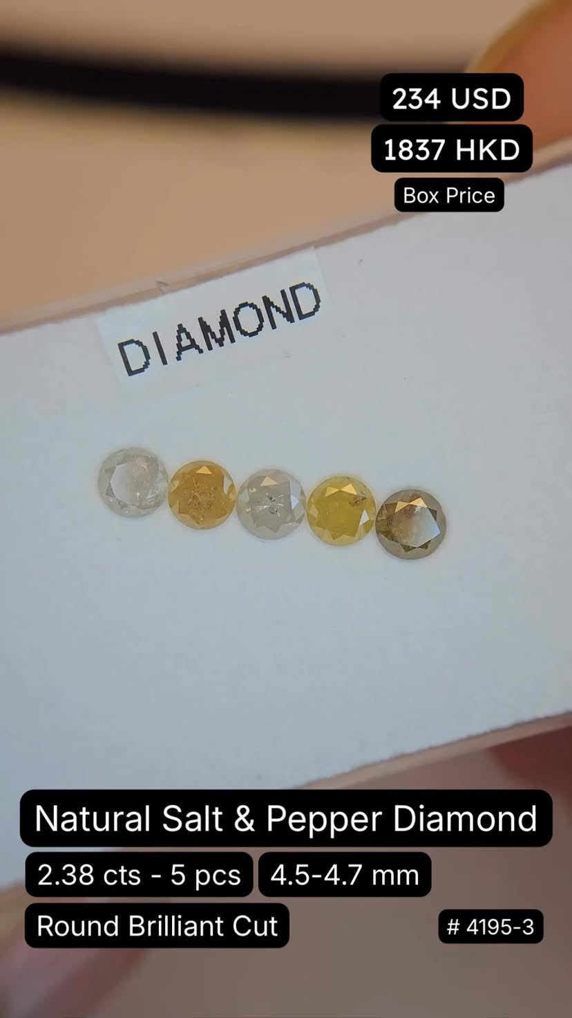 Natural Salt & Pepper Diamond Deal (2.38 cts)