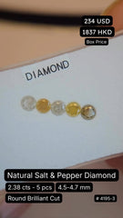 Natural Salt & Pepper Diamond Deal (2.38 cts)