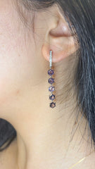 No Heat Spinel Drop Earrings