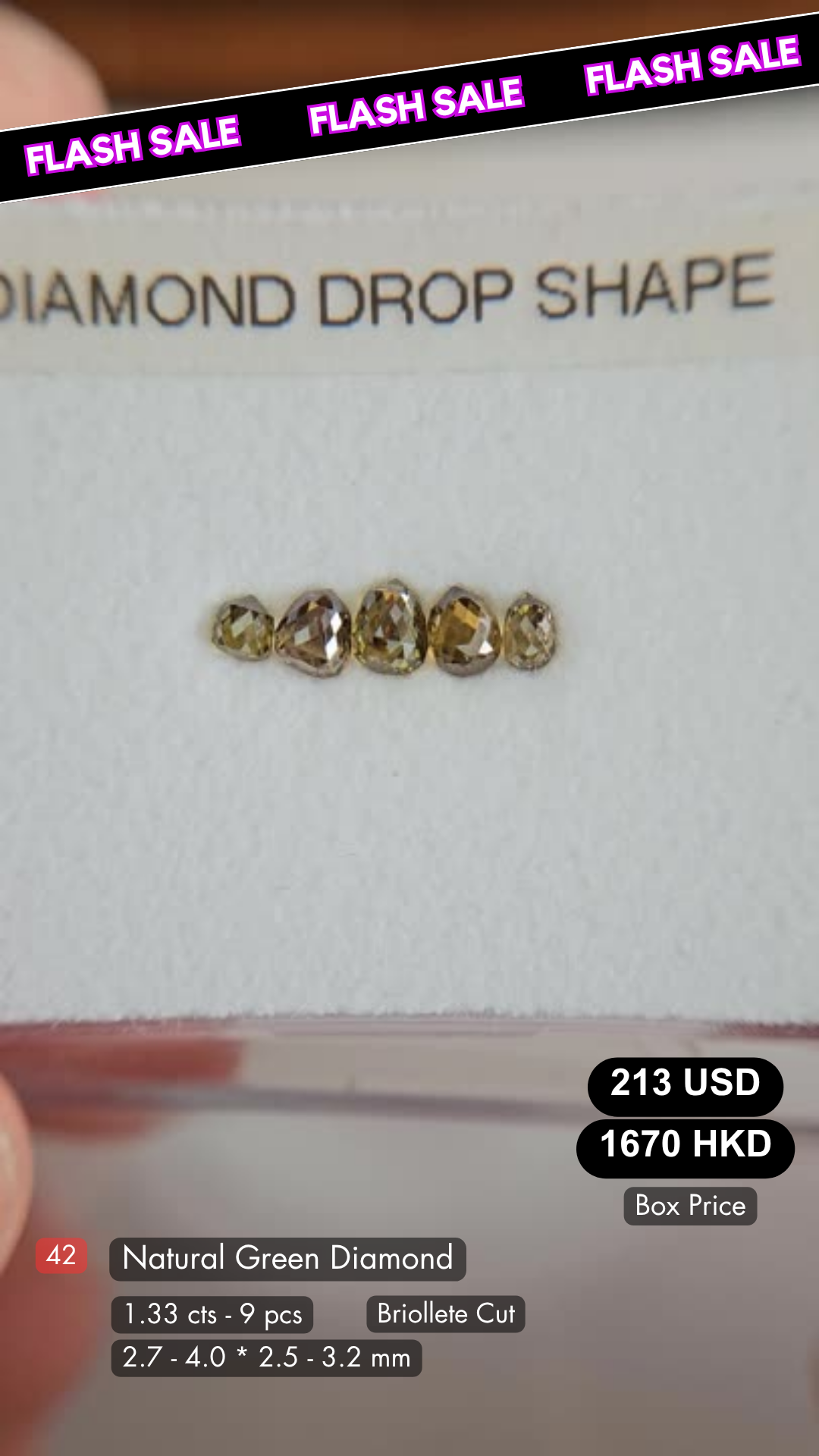 Natural Green Diamond Deal (1.33 cts)
