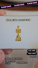 Natural Golden Diamond Deal (0.58 Cts)