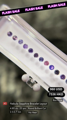 Nebula Sapphire Bracelet Layout Deal (4.80 cts)