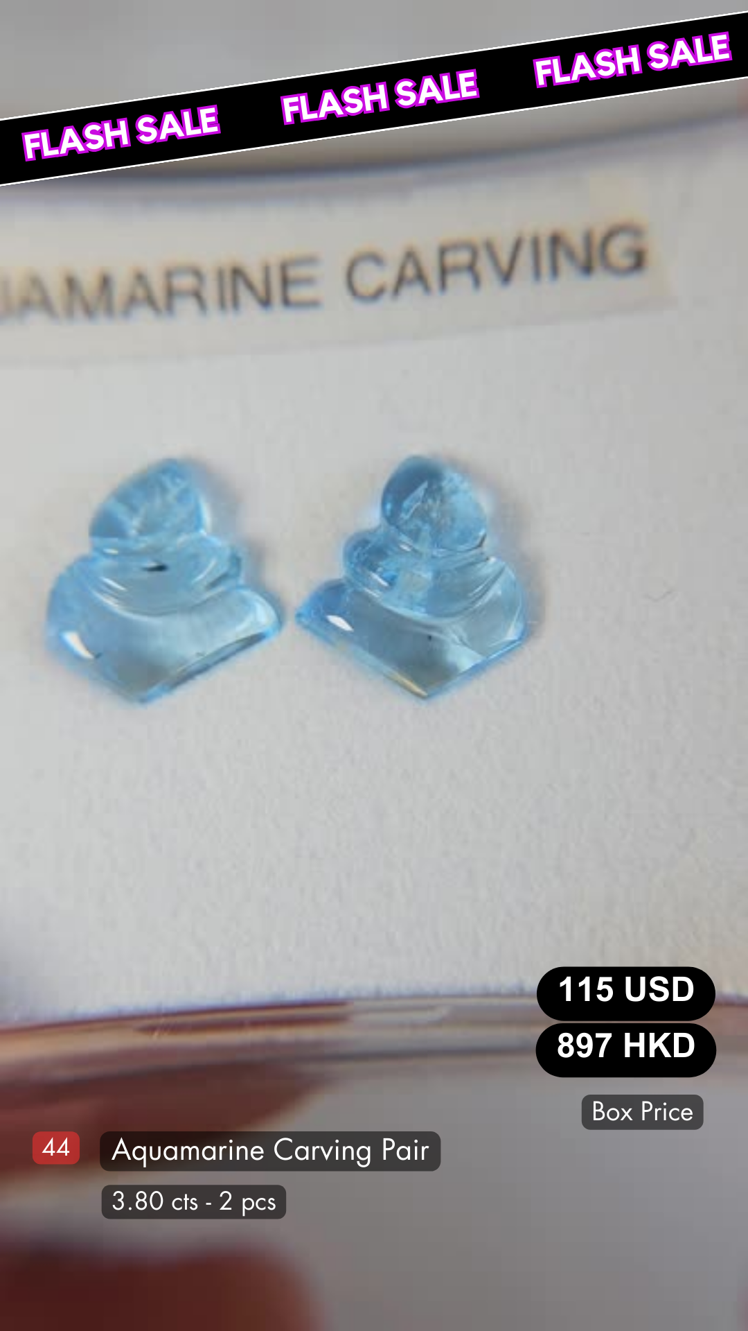 Aquamarine Carving Deal (3.80 cts)