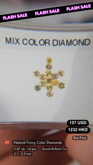 Natural Fancy Color Diamond Deal (0.87  cts)