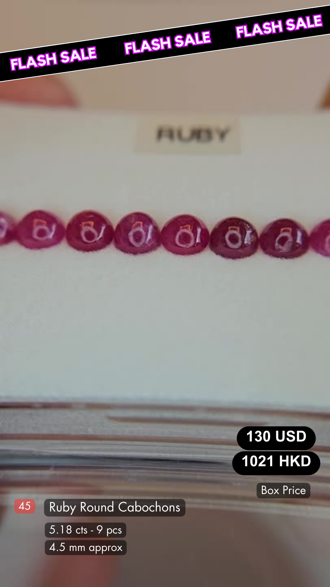 Ruby Round Cabochons Deal (5.18 cts)