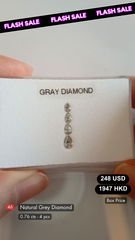 Natural Grey Diamond Deal (0.76 cts)