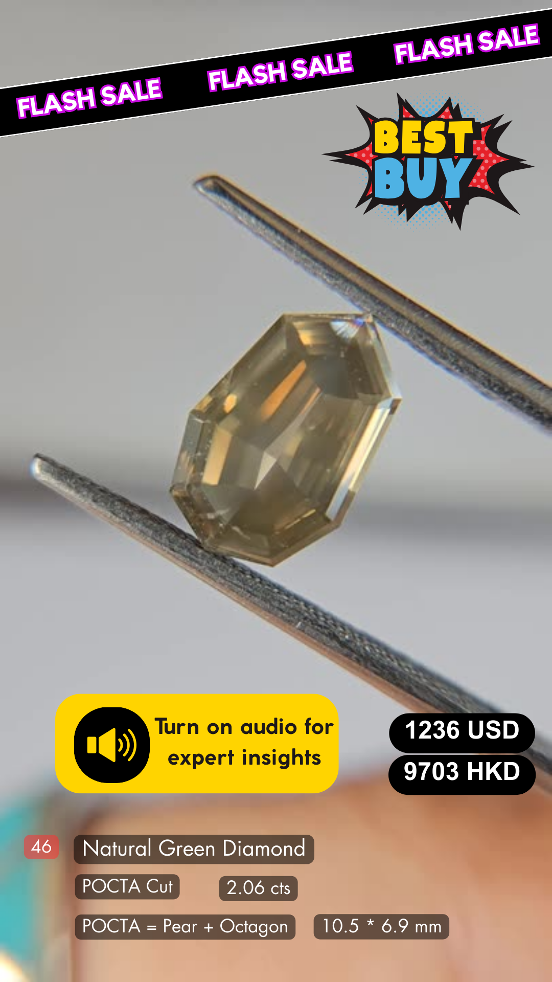 Natural Green Diamond Deal (2.06 cts)