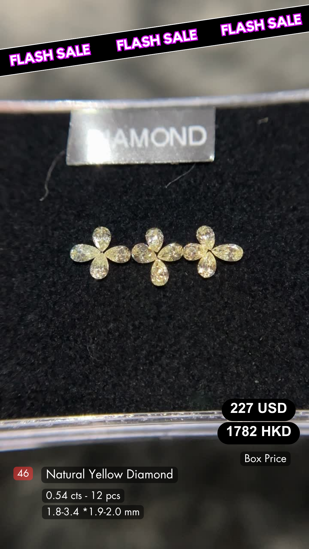 Natural Yellow Diamond Deal (0.54 cts)