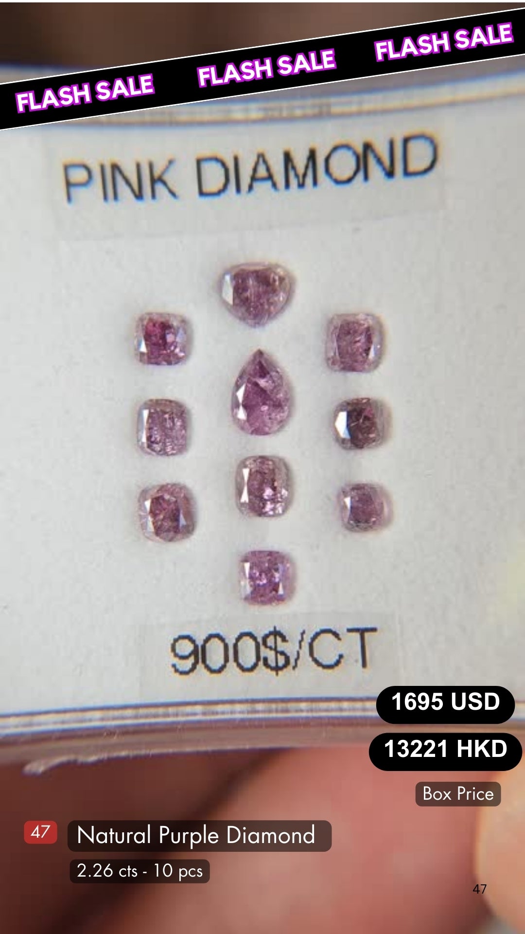 Natural Purplish Pink Diamond Deal (2.26 cts)