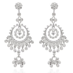 White Diamond Earrings