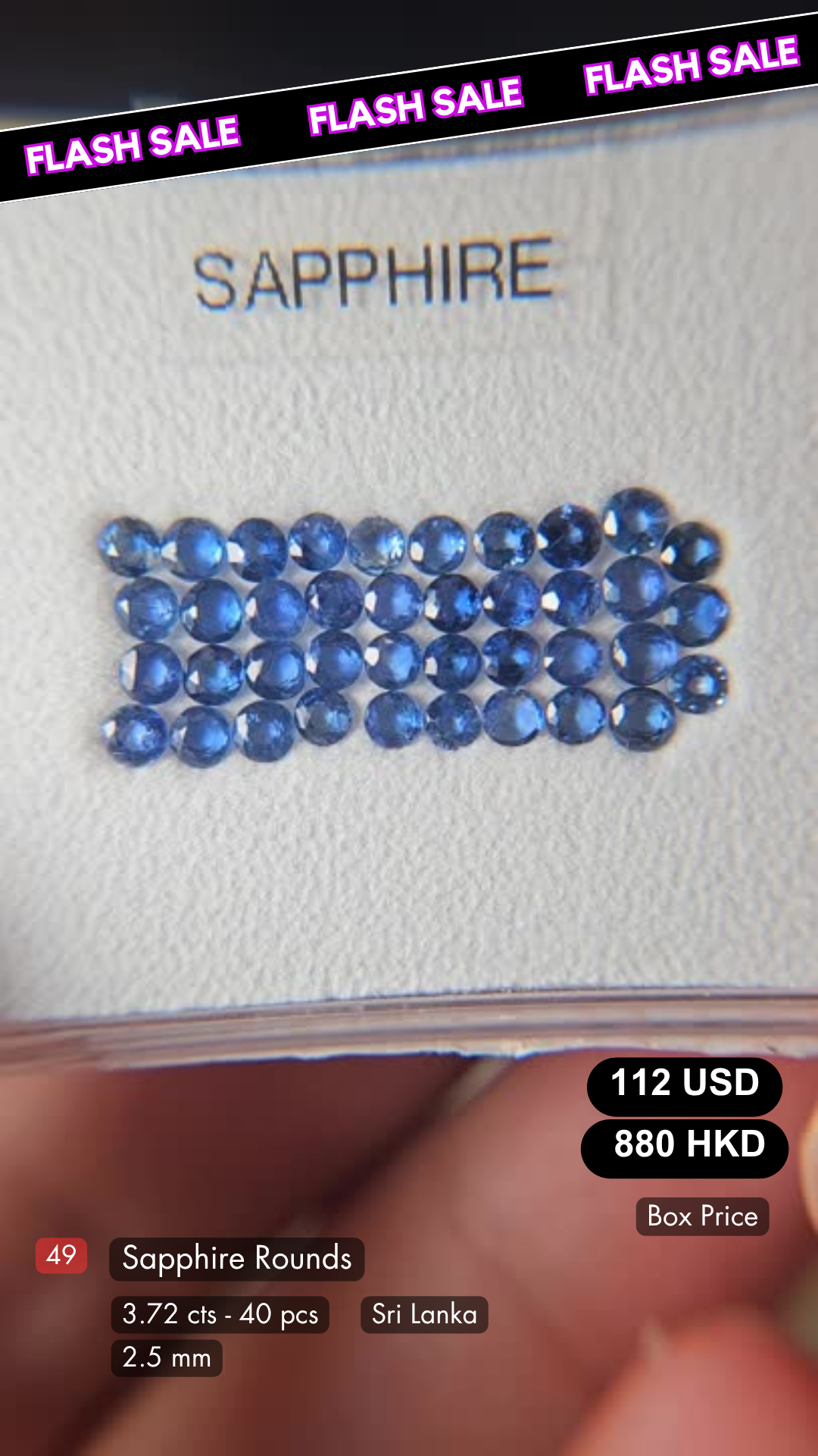 Saphire Rounds Deal (3.72 cts)