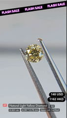 Natural Light Yellow Diamond Deal (0.301 cts)