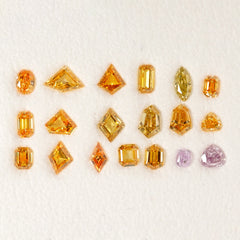 Geometric Shaped Fancy Color Diamonds (2.22 cts)