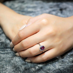 Rhodolite Garnet Ring