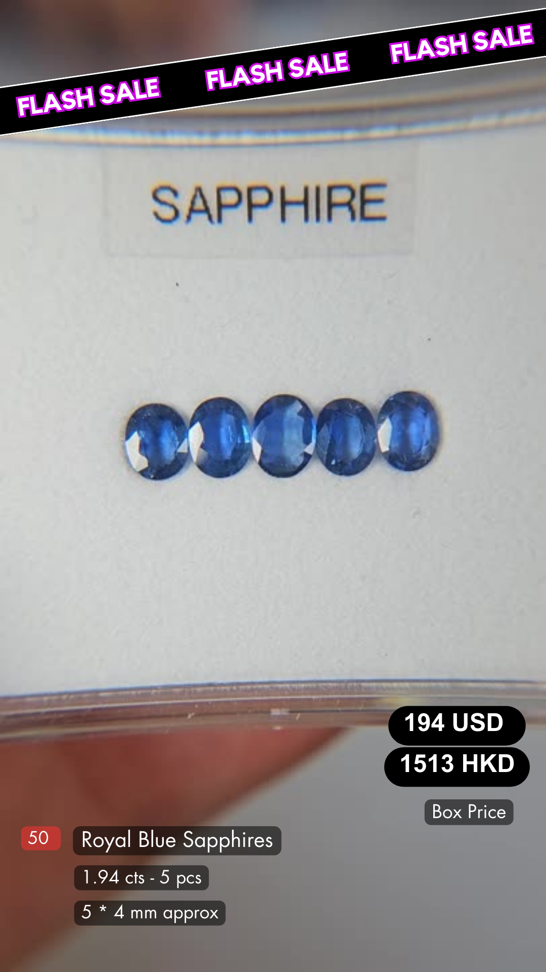 Royal Blue Sapphire Deal (1.94 cts)