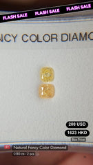Natural Fancy Color Diamond Deal (0.80 Cts)