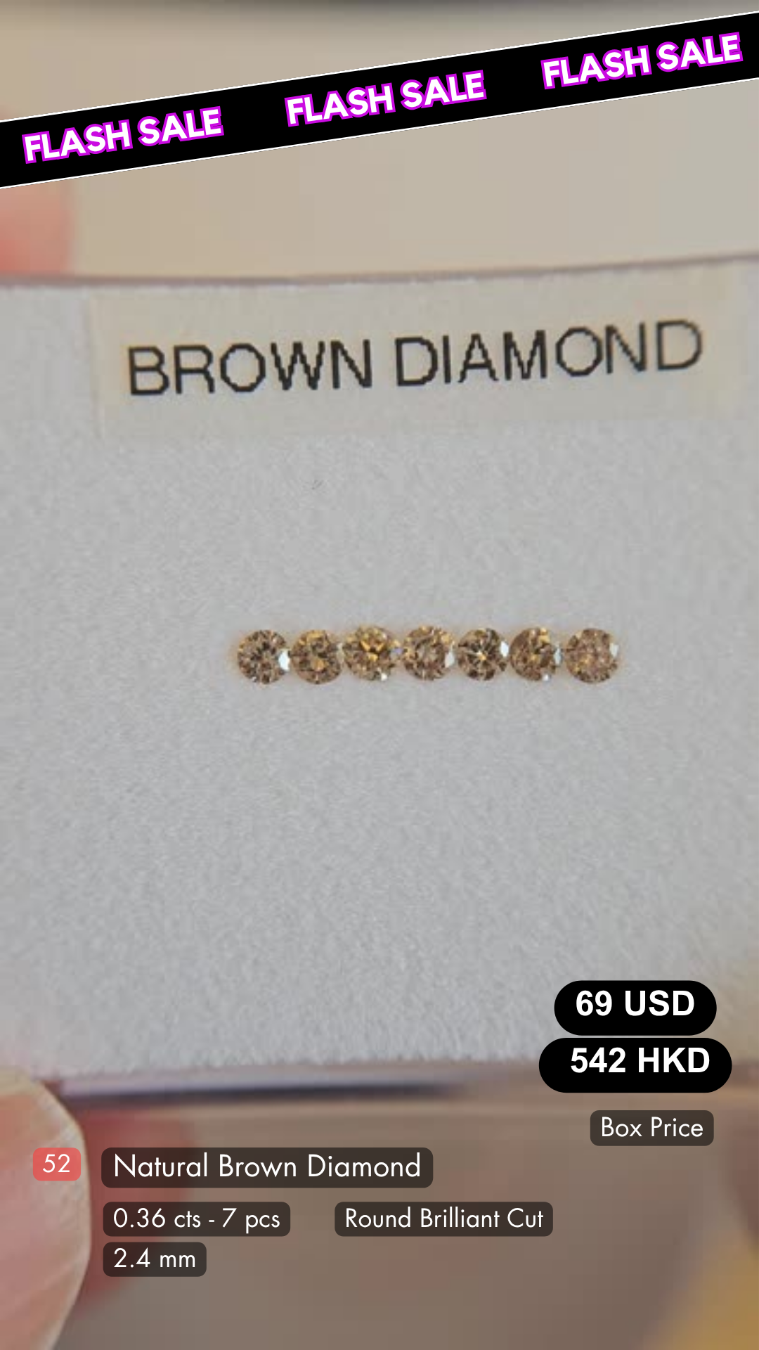 Natural Brown Diamond Deal (0.36 cts)