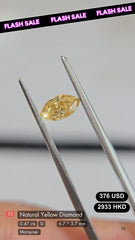 Natural Yellow Diamond Deal  (0.47 cts)