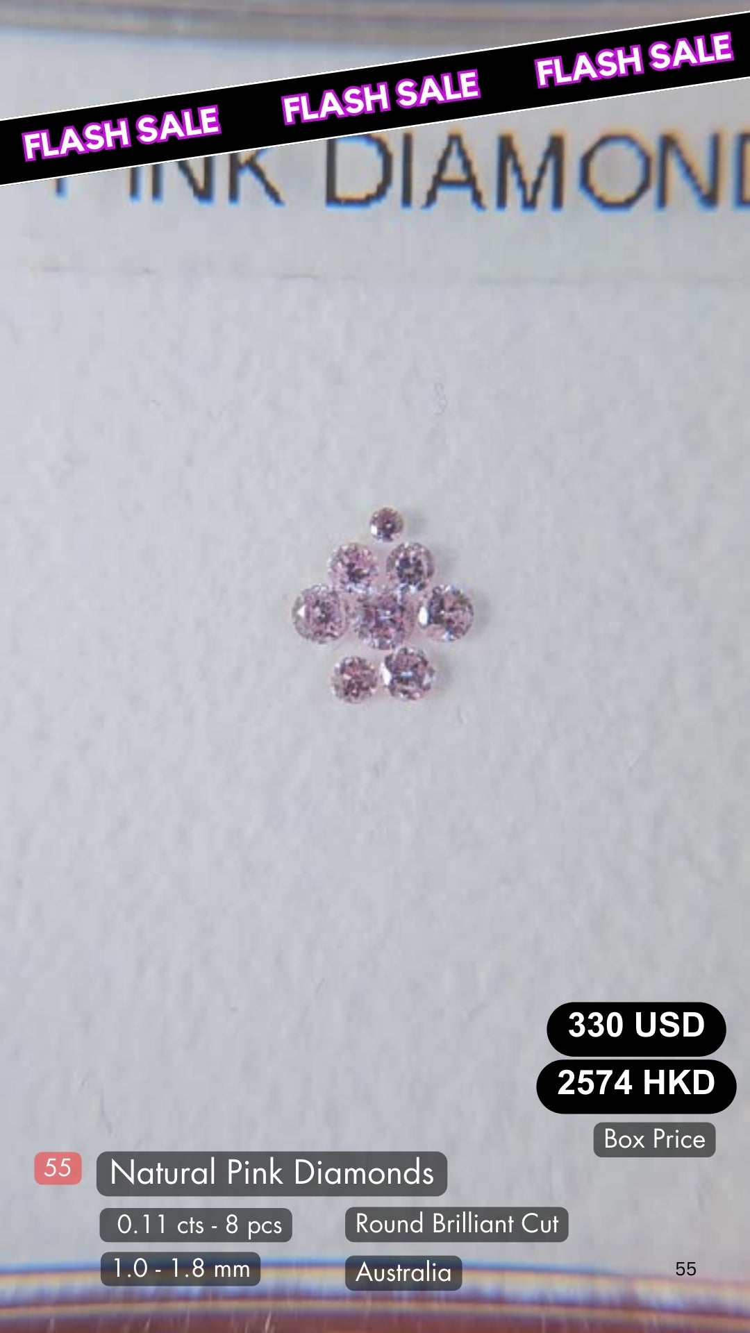 Natural Pink Diamond Deal (0.11 cts)