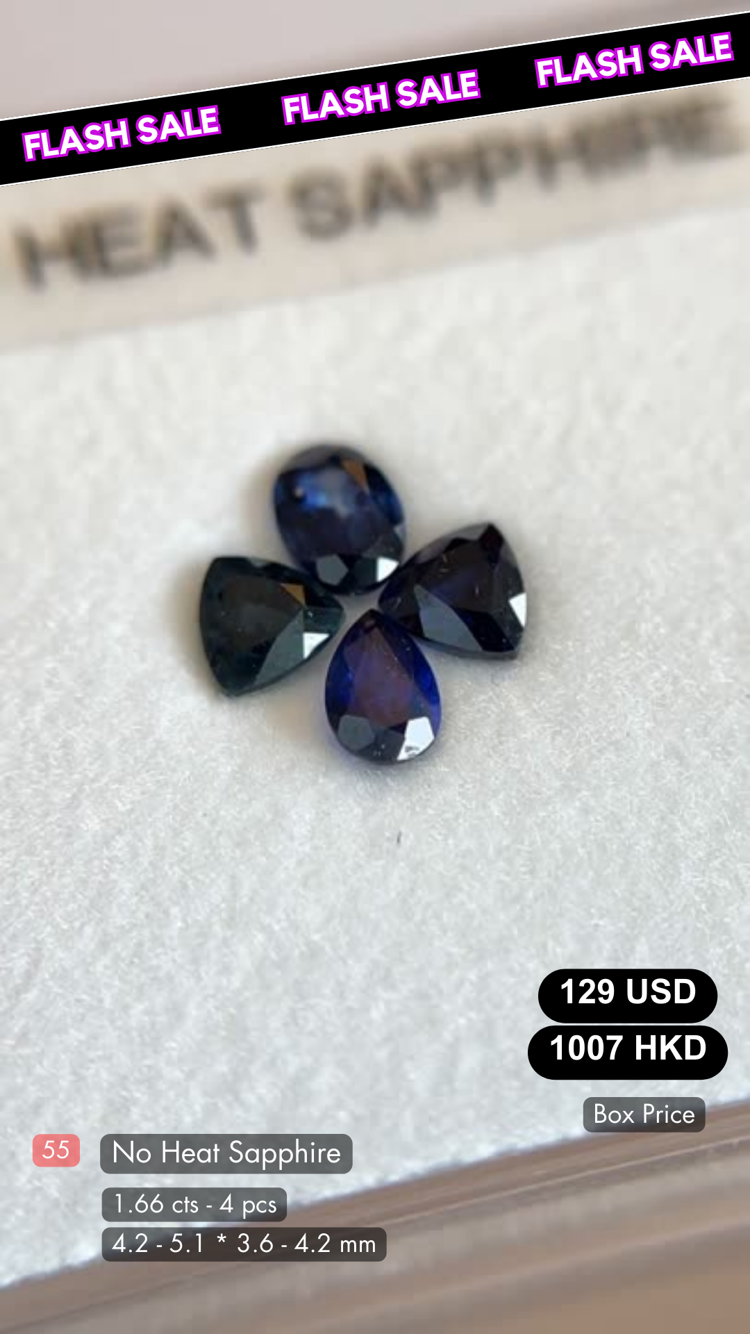 No Heat Sapphire Deal (1.66 cts)