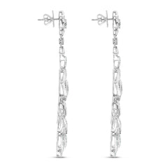 White Diamond Statement Earrings