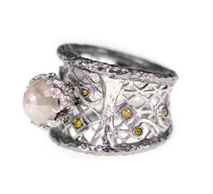 Icy Diamond Statement Ring