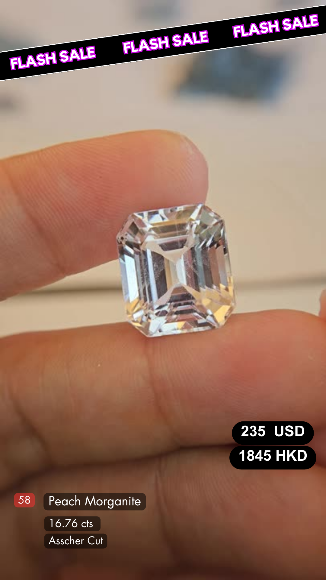 Peach Morganite Deal (16.76 cts)