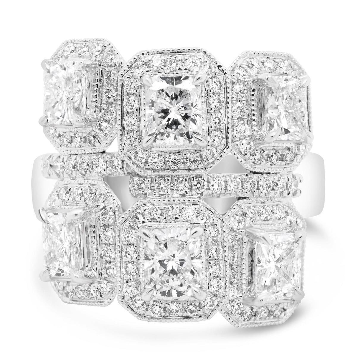 Radiant Shaped Diamond Ring