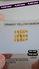 Natural Orangy Yellow Diamond Deal (1.45 cts)